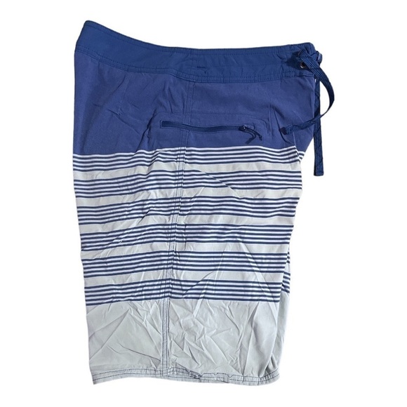 Patagonia Wavefarer 21 Board Shorts Size 30 Blue Striped - Picture 4 of 6